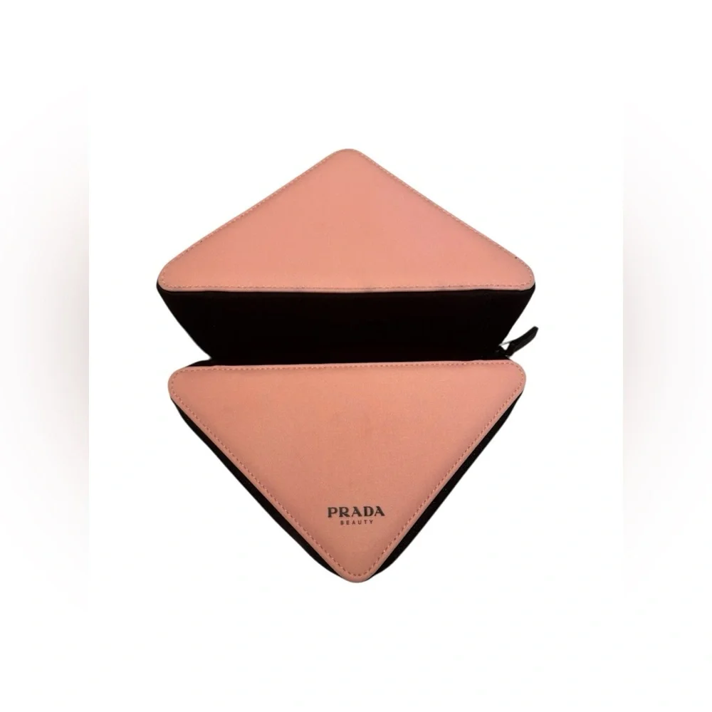 Prada Pink and Black Triangle Pouch - Picture 8 of 8